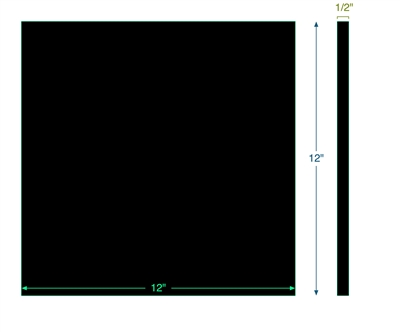 Thermodyn Neoprene 6100 -  1/2" Thick - 12" x 12"