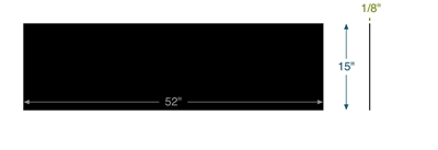 Viton - 75 Durometer -  1/8" Thick - 15" x 52"