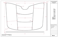 60 Duro White Buna-N Rubber Pad PSA One Side - 24" CAD - 1/16" Thick