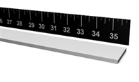 60 Durometer FDA White EPDM Strip with PSA one side - 1/16" Thick x 2" x 140" long