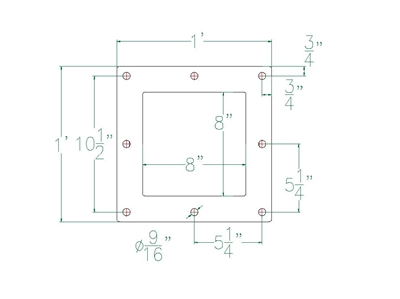 60 Duro White Neoprene Rubber Gaskets - 12" x 12" x 1/8" Per DWG