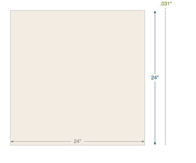 Nitrile - White FDA - .031" Thick - 24" x 24"