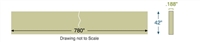 Cork and Nitrile - 3/16" Thick x 42" x 65' - AMS/MIL-C-6183 Type II Class 1 Grade B - Incl. Mfgr MTR-