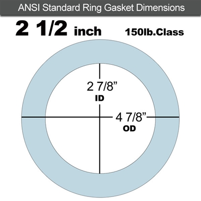 Equalseal EQ 504 Ring Gasket - 1/16" Thick - 150 Lb - 2-1/2"