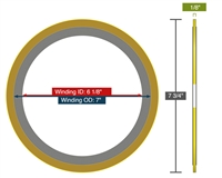 Equalseal EQSWP - 150 Lb. Class - 5" - Pack of 10 Spiral Wound Gaskets