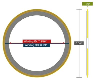 Equalseal EQSWP - 150 Lb. Class - 6" Spiral Wound Gasket