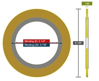 Equalseal EQSWP - 300 Lb. Class - 2.5" - Pack of 10 Spiral Wound Gaskets