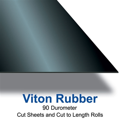 90 Duro VitonÂ® FKM 3/32" x 36" sheet by the foot