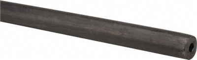 70 Duro Black Rubber Cylinder - 1/2" ID x 2-1/2" OD x 6" Long