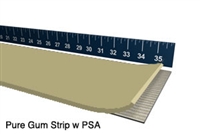 40 Duro Tan Pure Gum Strip With PSA - 3/8" Thick x 12" x 25 Feet