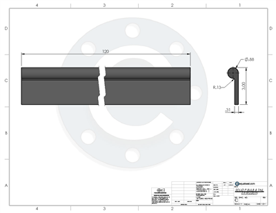 Tool- Extrusion Die- P shape NEO 60D