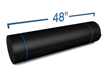 60Duro Cloth Inserted Buna-N Rubber 1/16" x 48" x 50 Ft