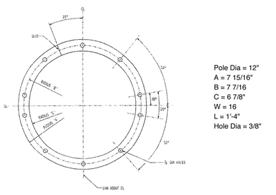 Polyurethane 70D 1J76 Custom Sleeve Gasket 1/8" Thick - 13.74" ID x 15.86" OD