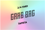 grab bag: eight 3/4-yard pieces of taffeta
