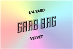 grab bag: eight 1/4-yard pieces of velvet