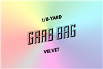 grab bag: eight 1/8-yard pieces of velvet