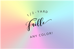 faille: 1/2-yard piece