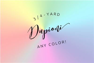 dupioni: 3/4-yard piece