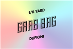 grab bag: eight 1/8-yard pieces of dupioni