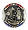 2" Tri-Color Medal Golf