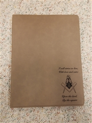 FD_Leatherette Portfolio - Light Brown (SC-Strive)
