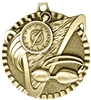 Swimming Medal Gold 2 inches