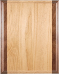 Genuine Red Alder & Genuine Walnut Plaque 8" x 10"