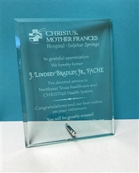 Premium Jade Glass Award 6 x 8