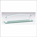 Glass Name Holder 10 x 2 1/2