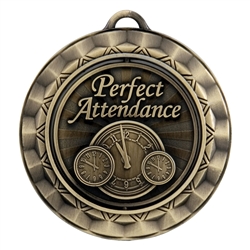 2 5/16" Spinner Medal, Perfect Attendance