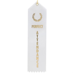 Perfect Attendance Ribbon