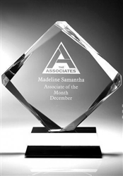 Achievement Diamond Clear Acrylic Award 8"