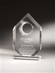 Multi-Facet Clear Acrylic Award 8"