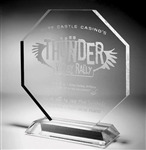 Clear Octagonal Acrylic Award