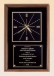 Walnut Frame Clock with Large Engraving Plate 12" x 18"