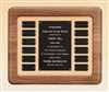 American Walnut Frame with Tan Velour Background 14 x 17