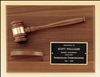 American Walnut Frame Gavel Plaque 9" x 12"