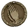 2" XR Medal, Praying Hands