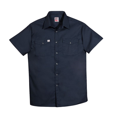 Big Bill Work Shirt short sleeve navy