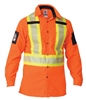 BIG BILL HI-VIS ORANGE LONG SLEEVE SHIRT WITH REFLECTIVE STRIPING