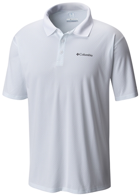 COLUMBIA POLO SHIRT MEN ZERO RULES WHITE