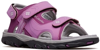 COLUMBIA YOUTH CASTLE ROCK SUPREME SANDAL PLUM NORTHERN LIGHTS