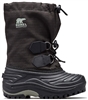 COLUMBIA CHILDREN SUPER TROOPER BOOT BLACK LIGHT GREY