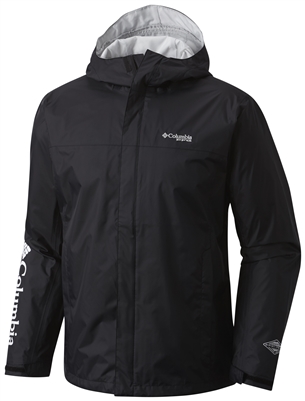 COLUMBIA MEN PFG STORM JACKET BLACK COOL GREY