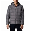 COLUMBIA MEN VOODOO FALLS 590 TURBODOWN HOODED JACKET CITY GREY