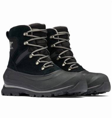 SOREL MEN BUXTON LACE WP BOOT BLACK QUARRY