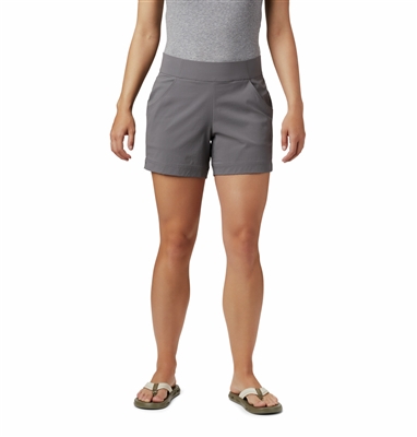 COLUMBIA WOMEN ANYTIME CASUAL SHORT CITY GREY