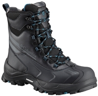 COLUMBIA MEN BUGABOOT PLUS IV OMNI-HEAT BOOT WIDE BLACK PHOENIX BLUE