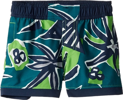 COLUMBIA YOUTH SANDY SHORES BOARDSHORT CYBER GREEN PALMS