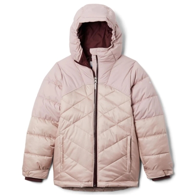 COLUMBIA YOUTH WINTER POWDER QUILTED JACKET MINERAL PINK